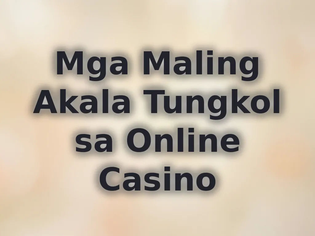 Mga mito sa casino